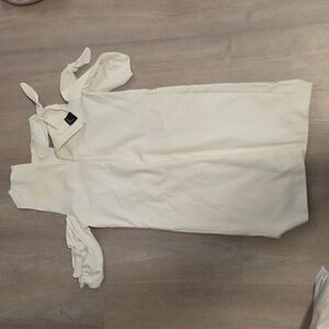 Pinko Cream Tie-Detail Top